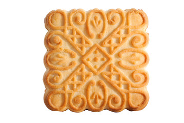 gold baked cookie