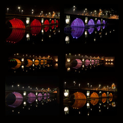 Les éclairages des arches du Pont-Neuf de Toulouse