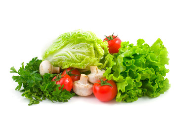 Fresh vegetables for the salad