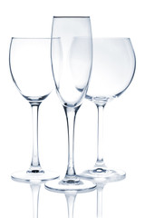 Glass series - White, Red and Champagne wine