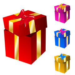 Vector gift boxes