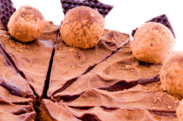 Collection cake with cream