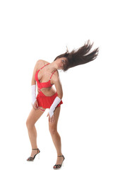 beautiful go-go girl dancing
