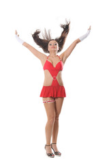 beautiful go-go girl dancing