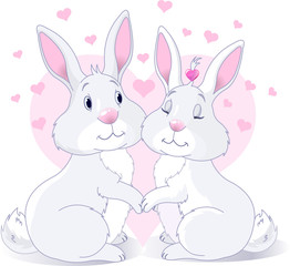 Bunnies in love