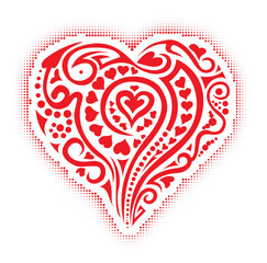 tatoo heart with halftone