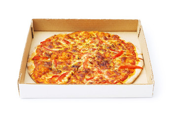 Pizza isolated on the white background