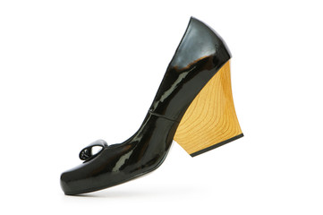 Woman shoes isolated on the white background