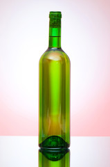 Bottle of wine against the background