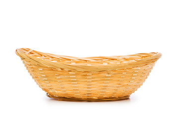 Obraz premium Woven basket isolated on the white background