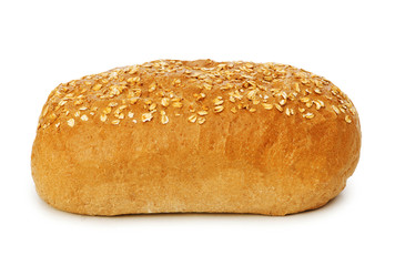 Fresh bread isolated on the white background