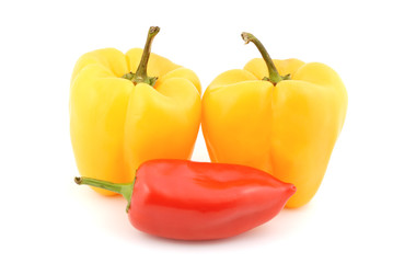 Fresh peppers vegetable