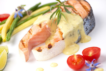 Grilled Salmon Steak