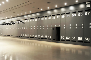 Modern locker room