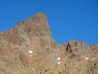 Corse, sur le GR20 : face est de la Paglia Orba