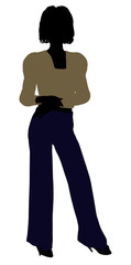 Female Office Illustration Silhouette
