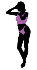 Woman Lingerie Silhouette
