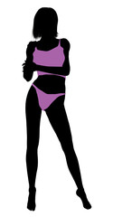 Woman Lingerie Silhouette