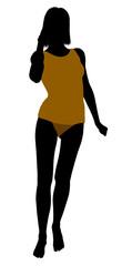 Woman Lingerie Silhouette