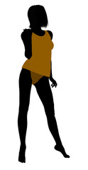 Woman Lingerie Silhouette