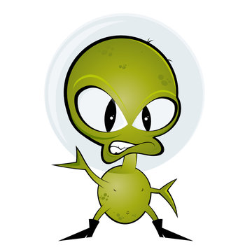 alien cartoon comic lustig außerirdischer