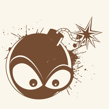 bombe vintage cartoon lustig