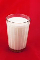 Glass with fresh milk