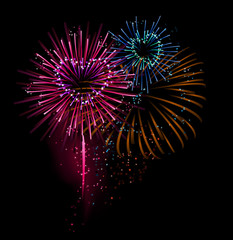 heart shaped fireworks