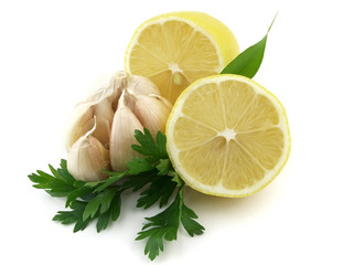 Lemon with garlic