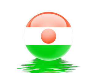 Naklejka premium bandeira de Niger