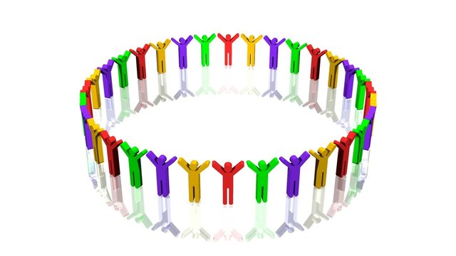 People Circle Loop 1080p 25fps (Available photo n.19661923)