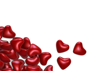 red hearts