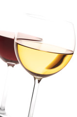 Red and white wine