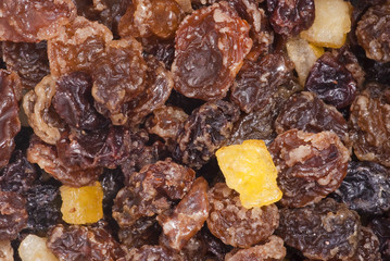 Dried Mixed Fruit background