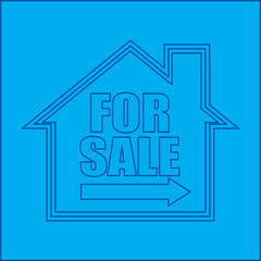 for sale sign blueprint