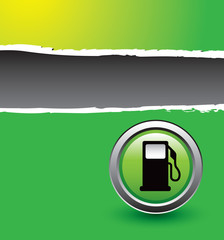 gas icon green ripped banner