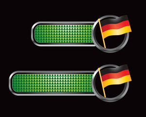 german flag green checkered tabs