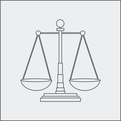 justice scales sketch