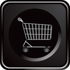 shopping cart black web button