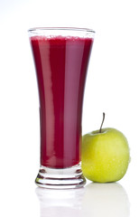 fresh fruit juice with apple