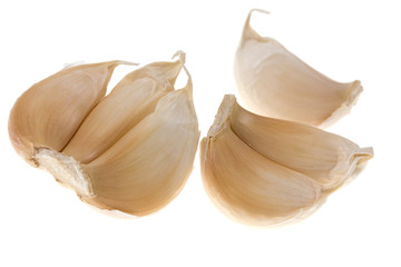 garlic on isolated