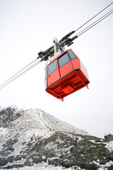 Obraz premium Cable car, Slovakia mountains