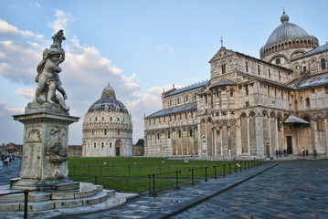 Obraz premium Architectural Detail of Piazza dei Miracoli, Pisa, Italy