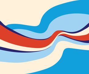 Waves - Colorful Vector Illustration.