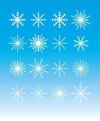 Fototapeta na wymiar Vector Snowflakes