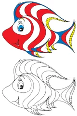 Möbelaufkleber Fisch © Alexey Bannykh