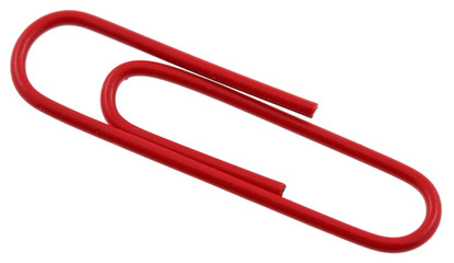 trombone rouge fond blanc