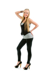 Fototapeta premium Young graceful teenage girl