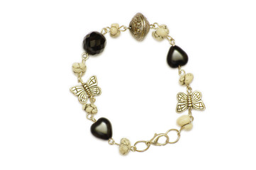 A necklace of glass bracelet, industrial arts