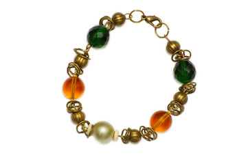 A necklace of glass bracelet, industrial arts